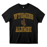 Black wyoming cowboys apparel alumni classic arch long sleeve t shirt Heavy Core Tee - linhVisuals