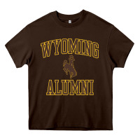 Chocolate Brown wyoming cowboys apparel alumni classic arch long sleeve t shirt Heavy Core Tee - linhVisuals