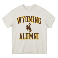Wyoming Cowboys Apparel Alumni Classic Arch Long Sleeve T Shirt Heavy Core Tee | Teevron