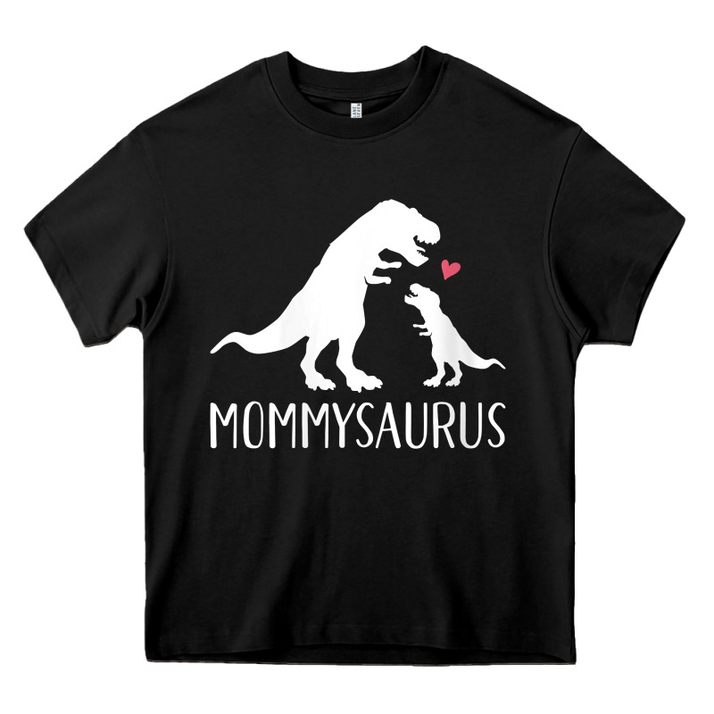 Womens Mommysaurus Mom And Baby Dinosaur V Neck T Shirt Heavy Core Tee by linhVisuals | Teevron