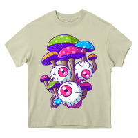 Mossy psychedelic mushroom hippie magic fungus shrooms trance rave t shirt Heavy Core Tee - linhVisuals