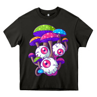 Asphalt psychedelic mushroom hippie magic fungus shrooms trance rave t shirt Heavy Core Tee - linhVisuals