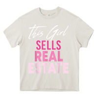 Cream this girl sells real estate realtor real estate agent broker t shirt Heavy Core Tee - linhVisuals