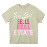 Mossy this girl sells real estate realtor real estate agent broker t shirt Heavy Core Tee - linhVisuals