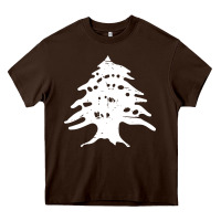 Chocolate Brown retro lebanon cedar lebanese Heavy Core Tee - linhVisuals