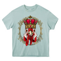 Arona chicken chick king chicken wearing crown queen chicken animal 228 roos Heavy Core Tee - linhVisuals