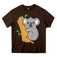 Chocolate Brown kids cute koala bear   for children kids koala bear Heavy Core Tee - linhVisuals