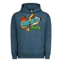 Pigment Midnight Navy kindergarten grade dude Urban Hoodie - RanaPortraitStore