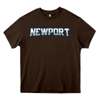 Chocolate Brown Newport School Heavy Core Tee - linhVisuals