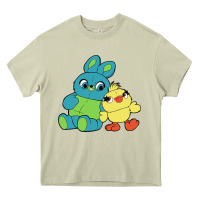 Mossy bunny and ducky Heavy Core Tee - linhVisuals