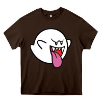 Chocolate Brown boo Heavy Core Tee - linhVisuals