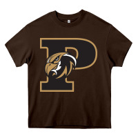 Chocolate Brown poolesville high school Heavy Core Tee - linhVisuals