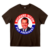 Chocolate Brown richard nixon president usa vote election campaign t shirt Heavy Core Tee - linhVisuals