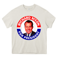 Cream richard nixon president usa vote election campaign t shirt Heavy Core Tee - linhVisuals