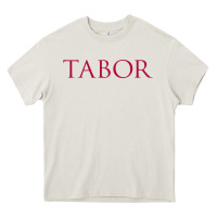 Cream tabor academy Heavy Core Tee - linhVisuals