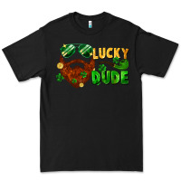 Black lucky dude saint patrick's bearded man Premium Tee - FaDigitalArtStudio