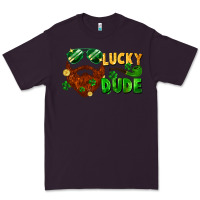 Plum lucky dude saint patrick's bearded man Premium Tee - FaDigitalArtStudio