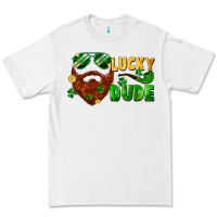 White lucky dude saint patrick's bearded man Premium Tee - FaDigitalArtStudio
