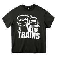 Asphalt i like trains Heavy Core Tee - linhVisuals