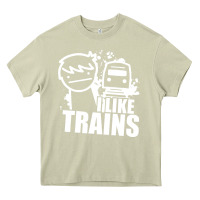 Mossy i like trains Heavy Core Tee - linhVisuals