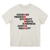 Cream anti trump resist Heavy Core Tee - linhVisuals