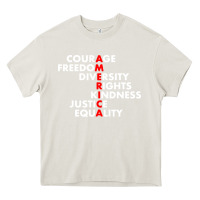 Cream anti trump resist Heavy Core Tee - linhVisuals