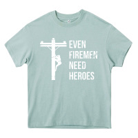 Arona even firemen need heroes lineworker powerline technician premium Heavy Core Tee - linhVisuals