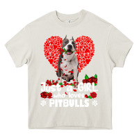 Cream pitbull lover dog roses funny just a girl who loves pitbull 213 pitbul Heavy Core Tee - linhVisuals