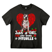 Asphalt pitbull lover dog roses funny just a girl who loves pitbull 213 pitbul Heavy Core Tee - linhVisuals