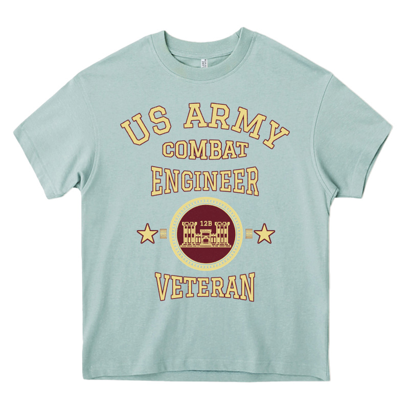 Us Army Combat Engineer Combat Engineer Veteran Gift Pullover Hoodie Heavy Core Tee by linhVisuals | Teevron