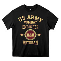 Black us army combat engineer combat engineer veteran gift pullover hoodie Heavy Core Tee - linhVisuals