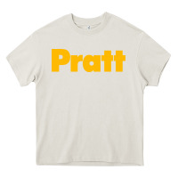 Cream Pratt Institute Heavy Core Tee - linhVisuals