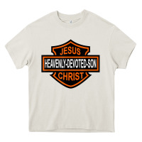 Cream enjoy jesus christ heavenly devoted son parody religious tee t shirt Heavy Core Tee - linhVisuals