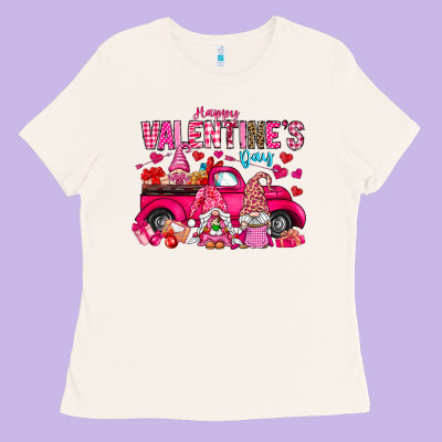 Happy Valentines Day Ladies Tee Designed By Cowhidedigitalart