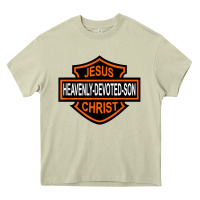 Mossy enjoy jesus christ heavenly devoted son parody religious tee t shirt Heavy Core Tee - linhVisuals