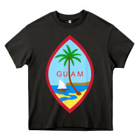 Asphalt guam coat of arms souvenir gift flag chamorro t shirt Heavy Core Tee - linhVisuals
