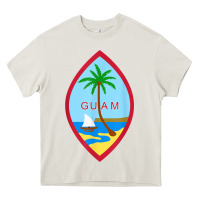 Cream guam coat of arms souvenir gift flag chamorro t shirt Heavy Core Tee - linhVisuals