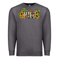 Charcoal Heather Cactus Cowhide Sunflower Mama and Mini Set Premium Sweatshirt - Jasminsmagicworld