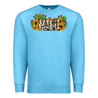 Ocean Blue Cactus Cowhide Sunflower Mama and Mini Set Premium Sweatshirt - Jasminsmagicworld