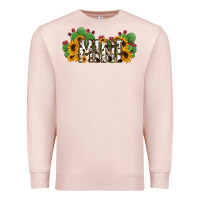 Pale Pink Cactus Cowhide Sunflower Mama and Mini Set Premium Sweatshirt - Jasminsmagicworld