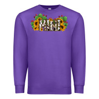 Purple Cactus Cowhide Sunflower Mama and Mini Set Premium Sweatshirt - Jasminsmagicworld