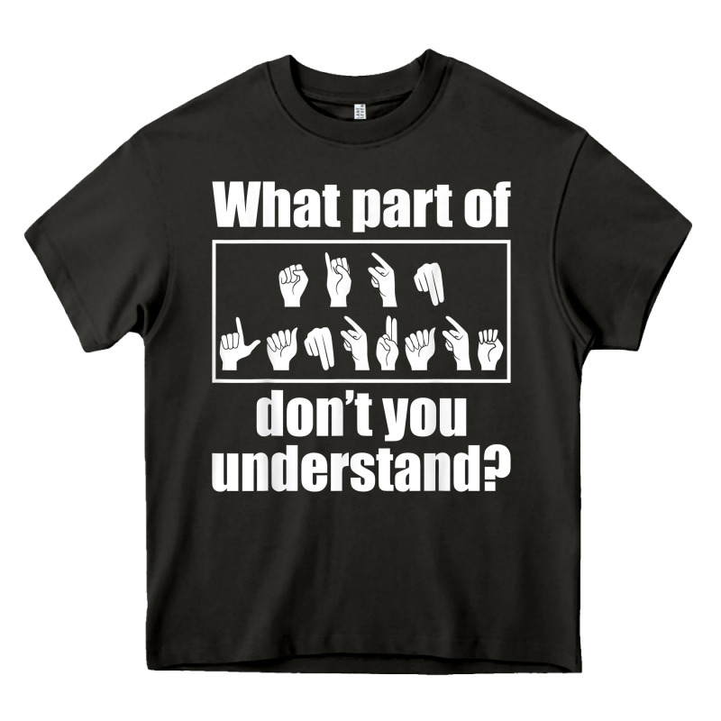 Funny Sign Language Gift Men Women Hand Symbol Interpreter T Shirt Heavy Core Tee by linhVisuals | Teevron