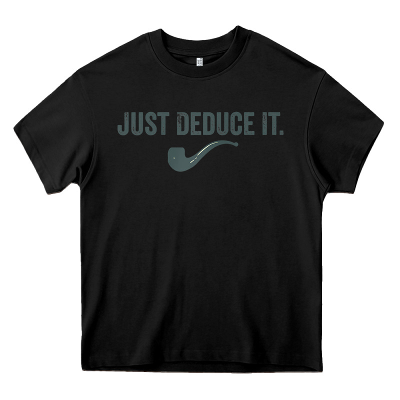 Just Deduce It Funny Sherlock Holmes Detective Raglan Baseball Tee Heavy Core Tee by linhVisuals | Teevron
