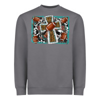 Storm football cross aztec leopard background Heavyweight Sweatshirt - RanaPortraitStore
