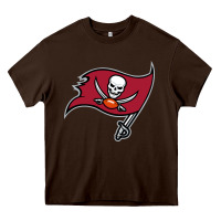 Chocolate Brown Team Of Tampa Bay American Football Heavy Core Tee - linhVisuals