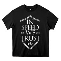 Black in speed we trust Heavy Core Tee - linhVisuals