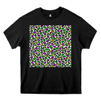 Black mardi gras leopard  seamless pattern Heavy Core Tee - FaDigitalArtStudio
