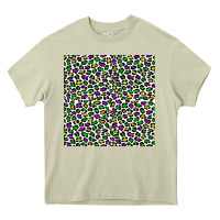 Mossy mardi gras leopard  seamless pattern Heavy Core Tee - FaDigitalArtStudio