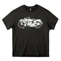 Asphalt indian scout motorcycle Heavy Core Tee - linhVisuals