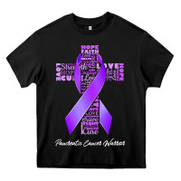 Black pancreatic cancer t shirtfaith hope love pancreatic cancer warrior t s Heavy Core Tee - linhVisuals